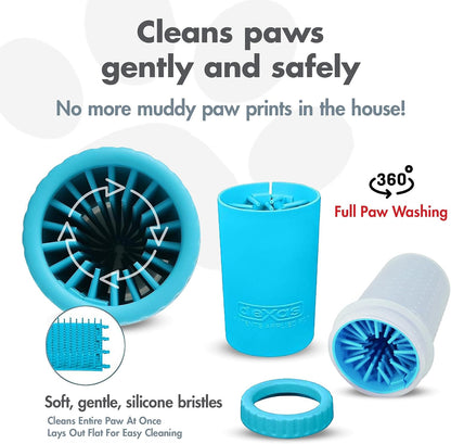 Mudbuster Portable Dog Paw Cleaner, Medium, Blue - Premium Quality Pet Supplies and Accessories